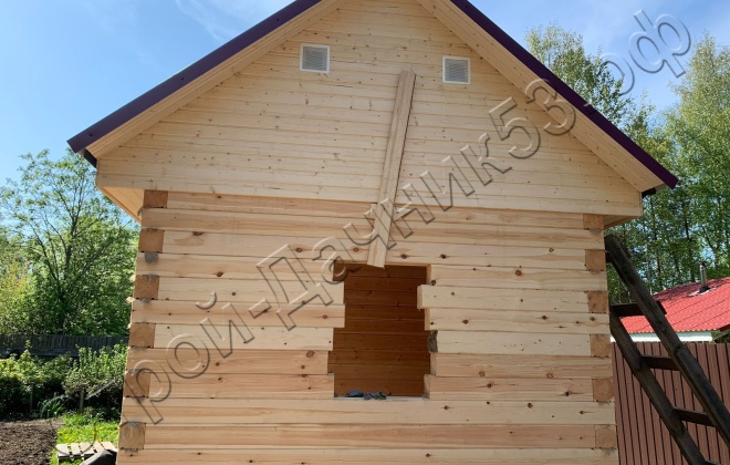 4 Брусовая баня  Б-13, 4х3м, 12 М², Ленинградская область, Выборгский район, г. Приморск (4)